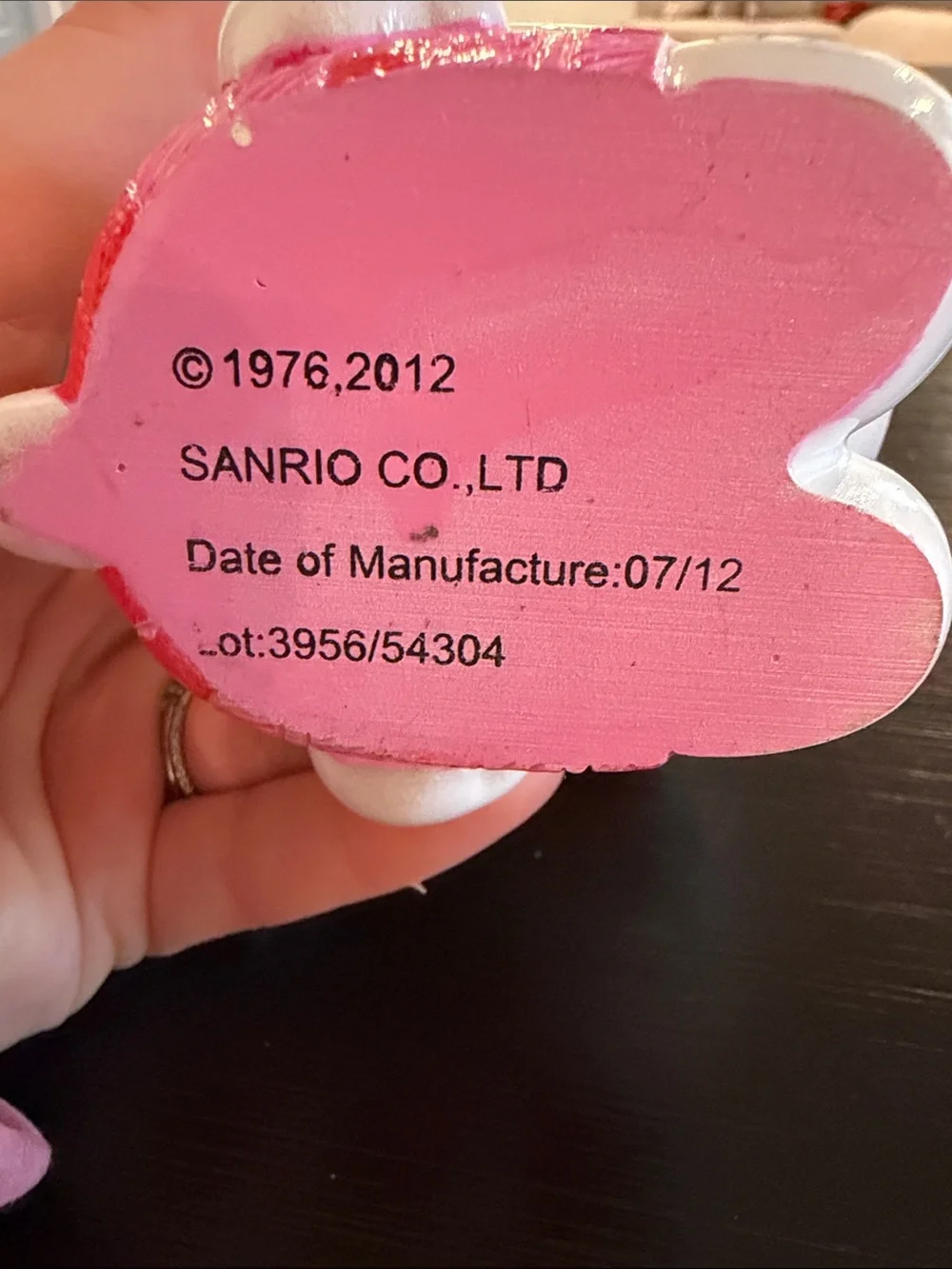 Hello Kitty White Ceramic Soap Dispenser with Pink Red Bow